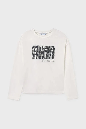 Mayoral Long-Sleeve Cotton Blouse