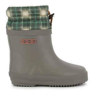 Bonton - Ploc Faux Fur Rain Boots | Khaki