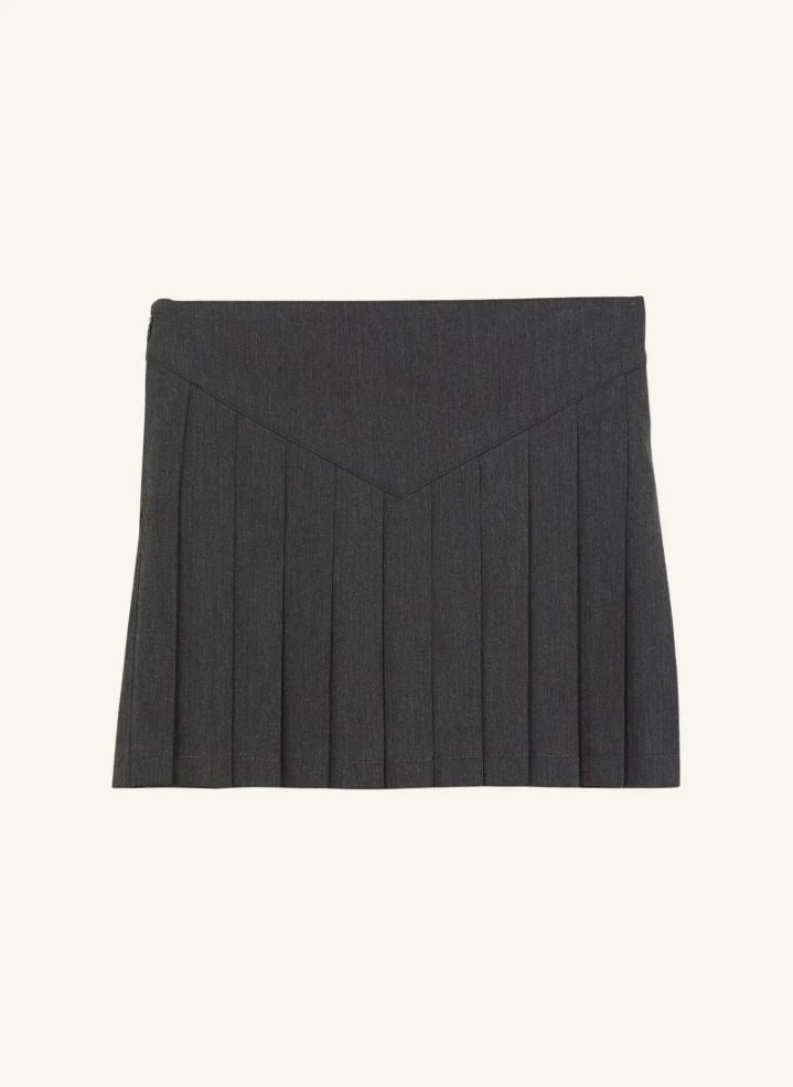 Smallable Kid - Bath Pleated Skirt | Heather grey