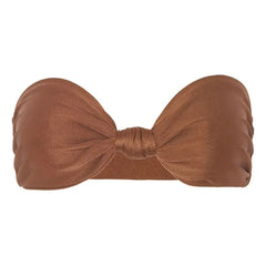 Vanessa Sposi - Le Bandeau Knot Swimsuit Top | Chocolate