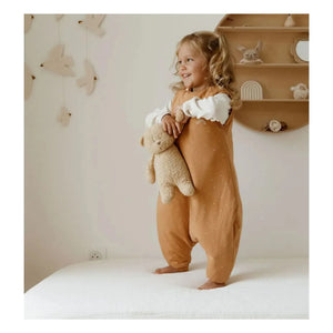 Les Petites Billes - Ourson All-Season, Footed, Reversible Sleep Suit | Camel