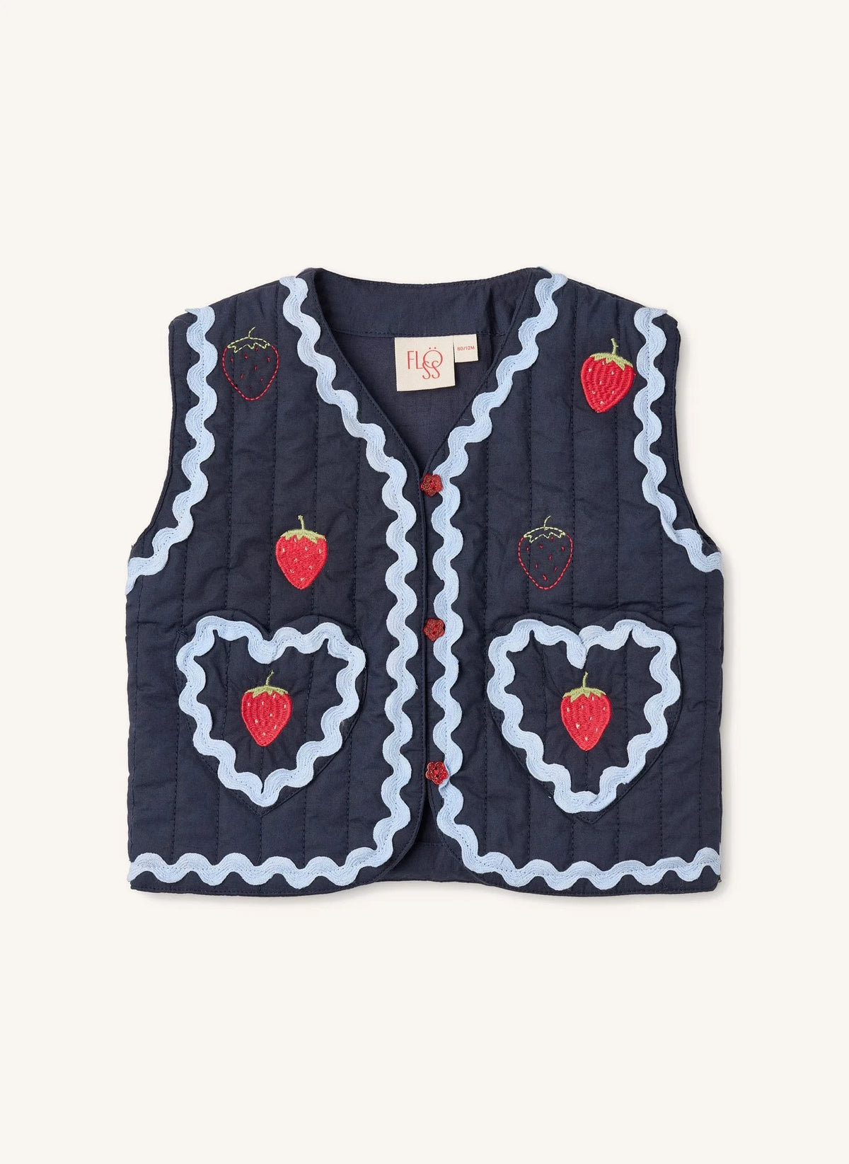 Flöss - Hannah Quilted Sleeveless Vest | Navy