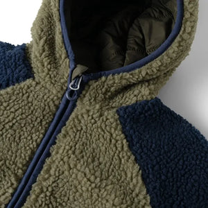 Liewood - Jackson Double-Sided Sherpa-Style Jacket Made from Recycled Fibers | Khaki
