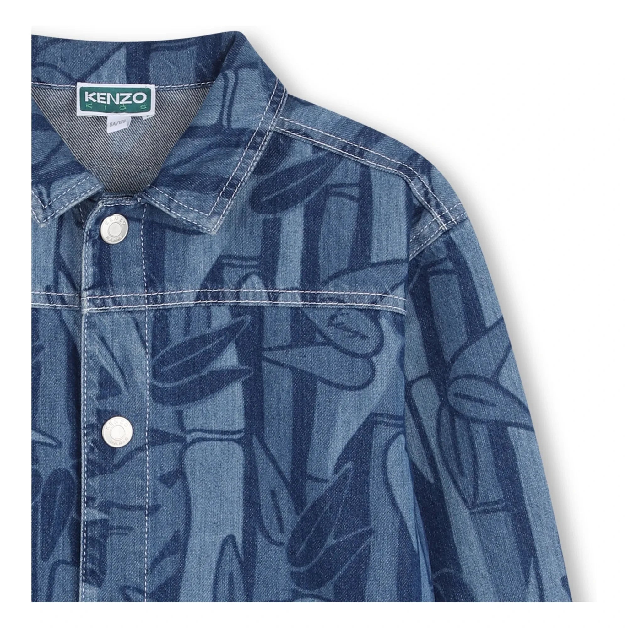 Kenzo - Eden Jungle Bamboo Denim Jacket | Blue
