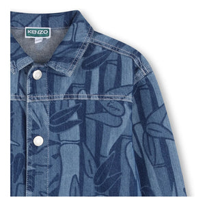 Kenzo - Eden Jungle Bamboo Denim Jacket | Blue
