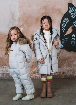 Töastie - Waterproof Faux Fur Hooded Cloud Jacket Made from Recycled Fibers | Blanc/Écru