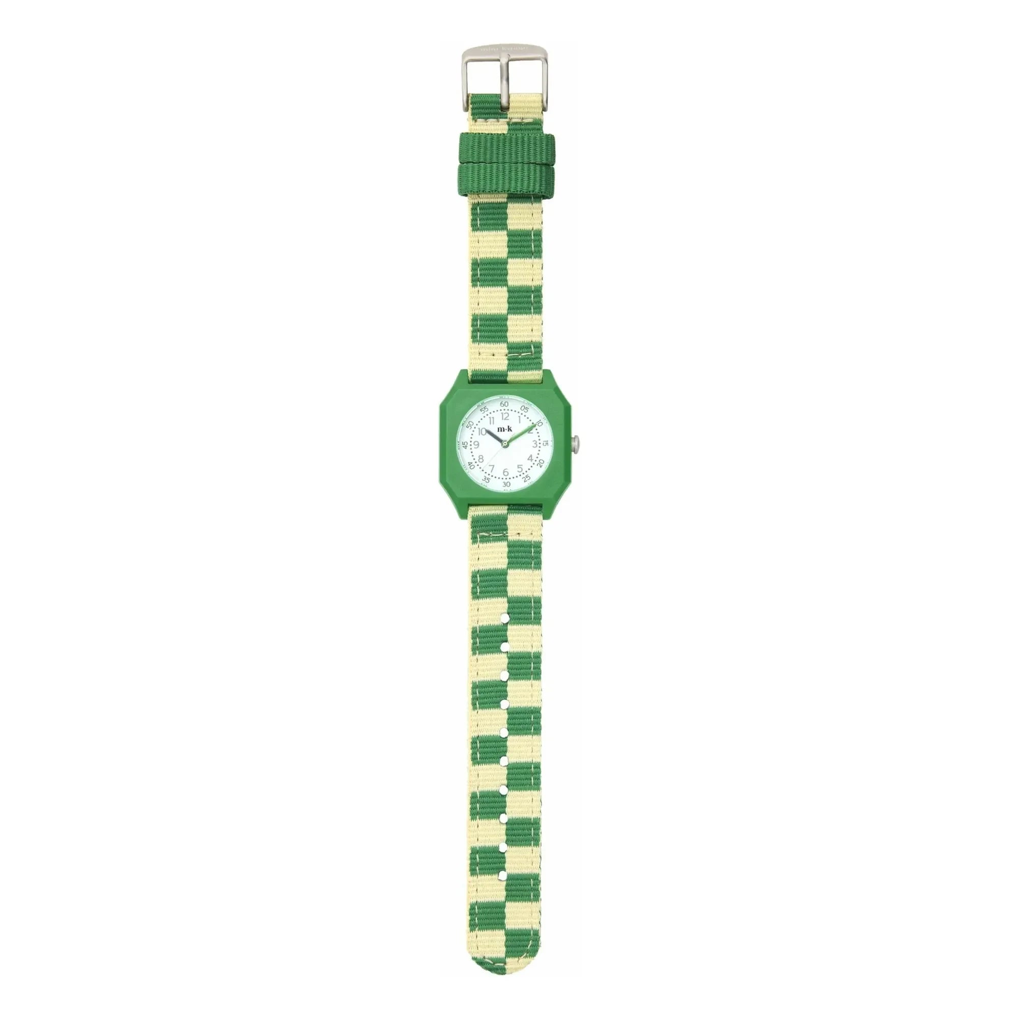 Mini Kyomo - Damier Summer Grass Watch | Green