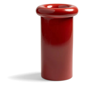 &Klevering - Turban stone ceramic vase | Red