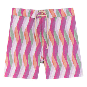My First Cantê - Luca Abstract Swimsuit Shorts | Pink