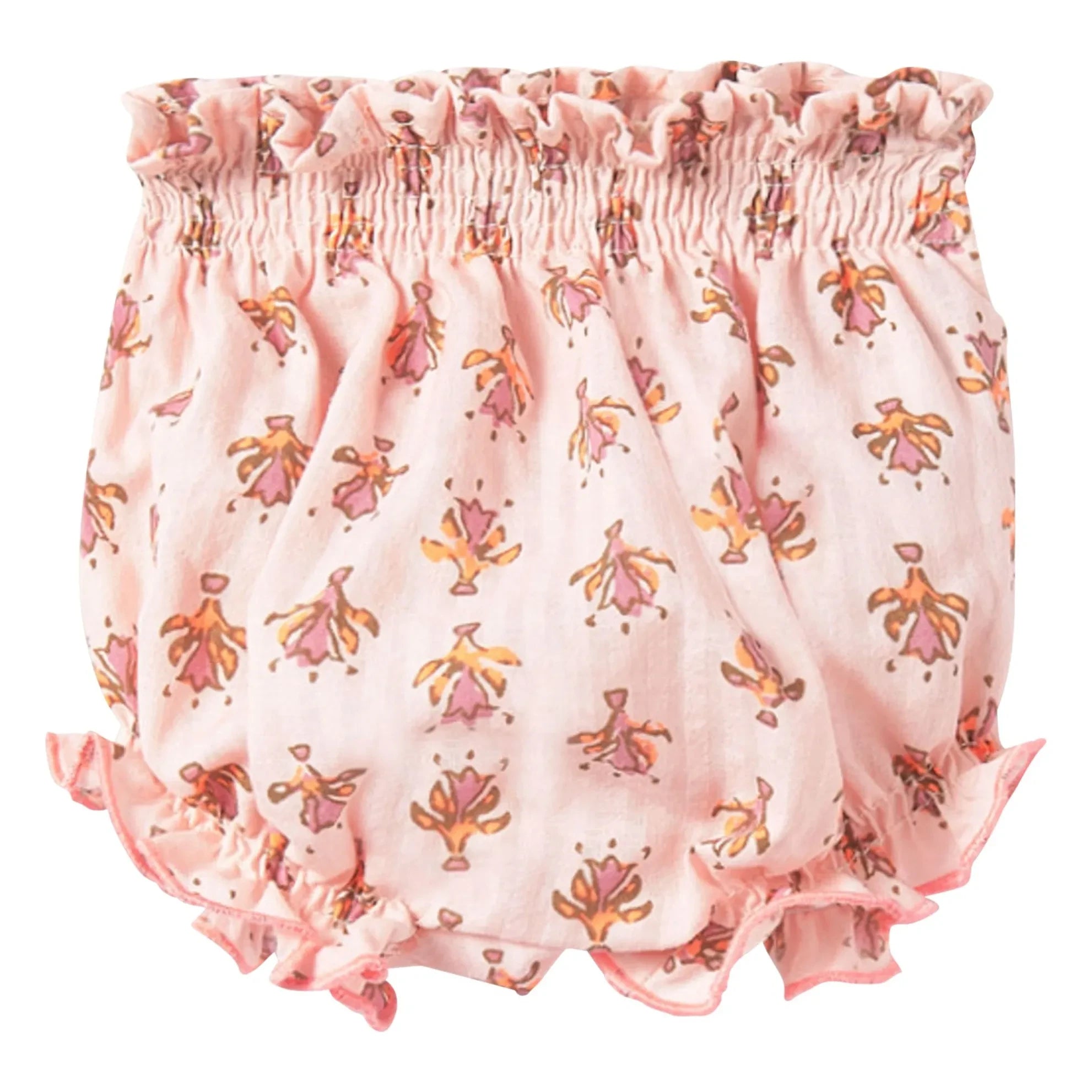 Cozmo - Bloomers with Floral Prints Organic Cotton | Powder Pink