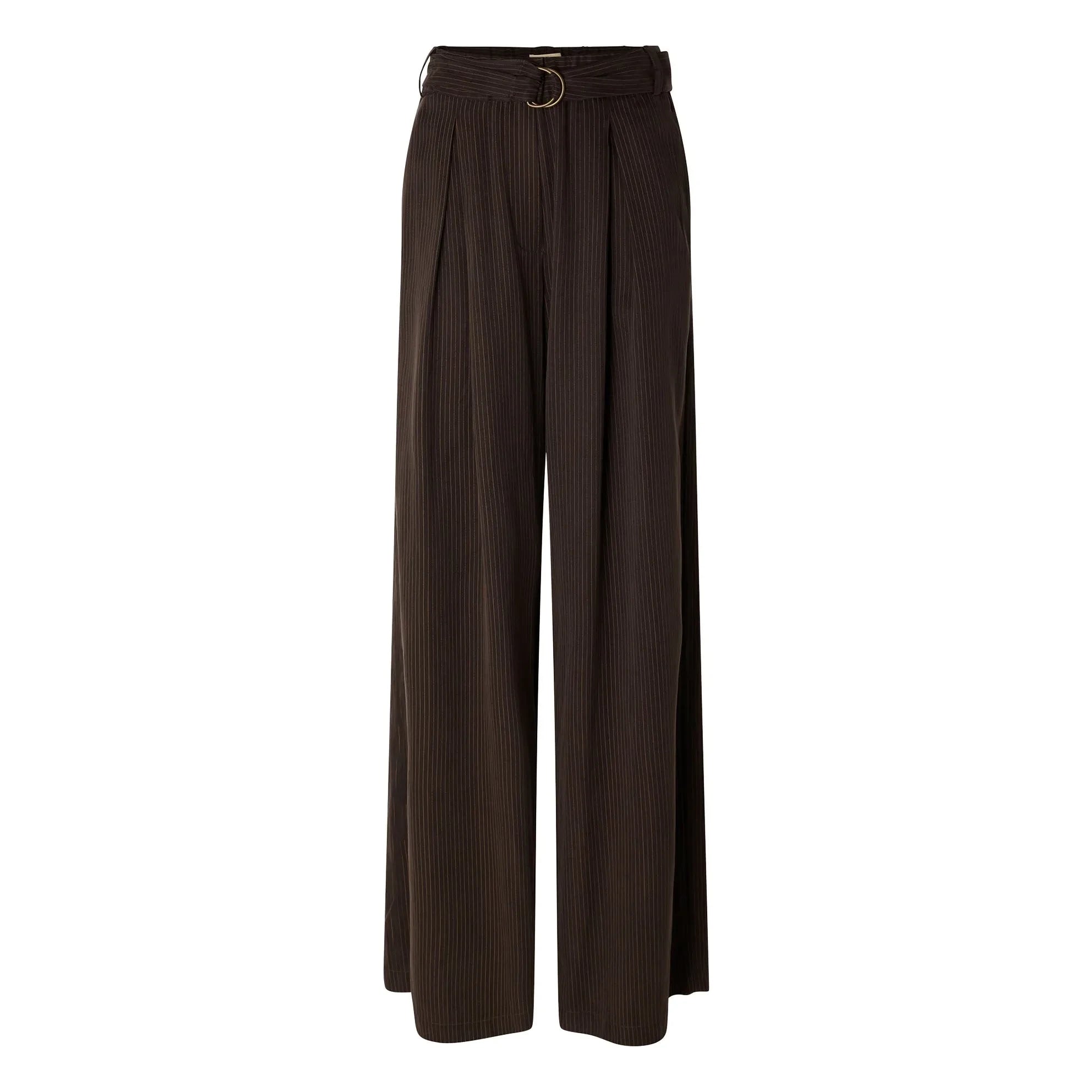 Sessùn - Striped Rim C Pants | Brown