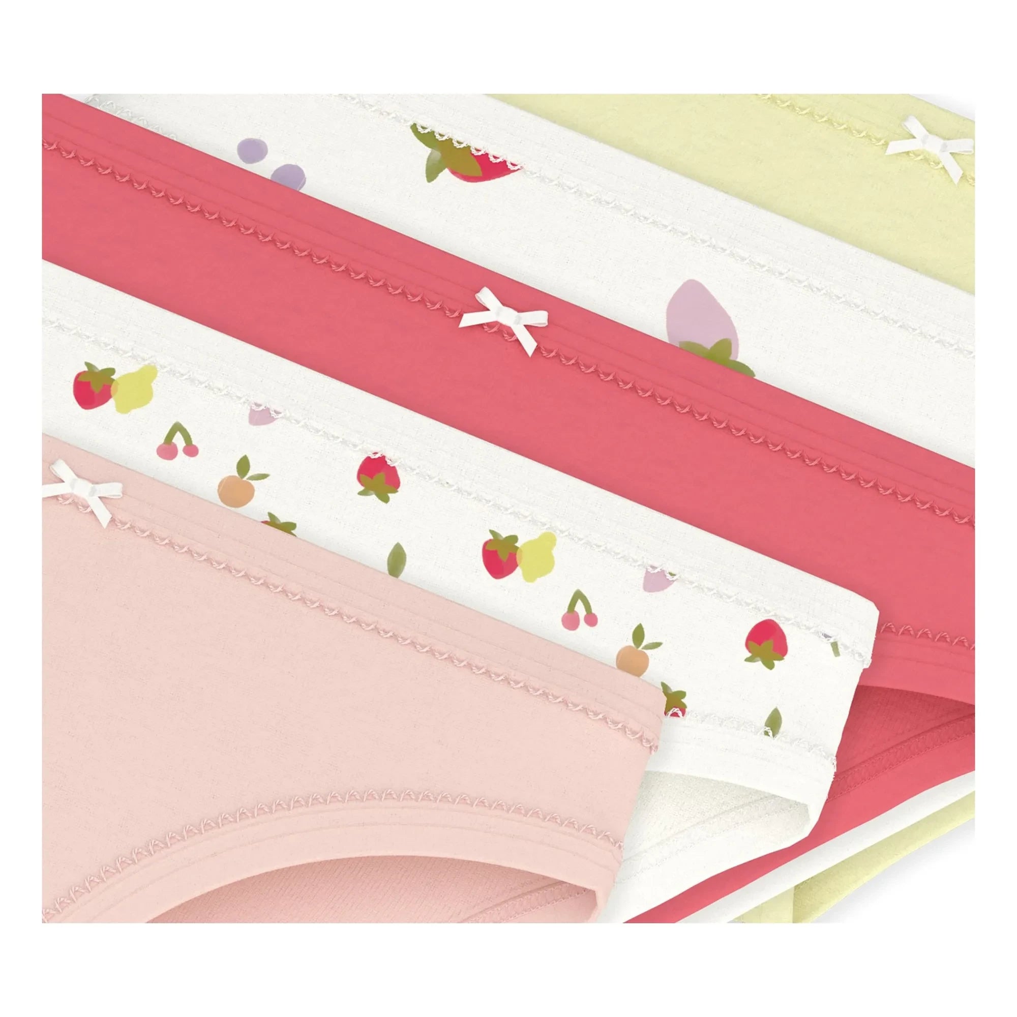 Petit Bateau - Batch 5 Fruit Underwear | Pink