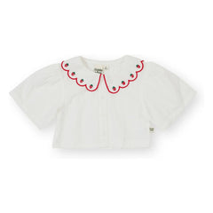 Goldie + Ace - Strawberry Crop Blouse | Ivory