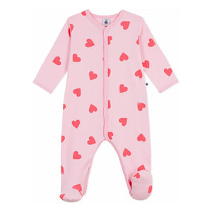 Petit Bateau - Sleep Well Hearts PB Pajama | Pink