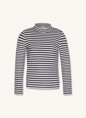 AO76 - Cora Striped T-Shirt | Night Blue