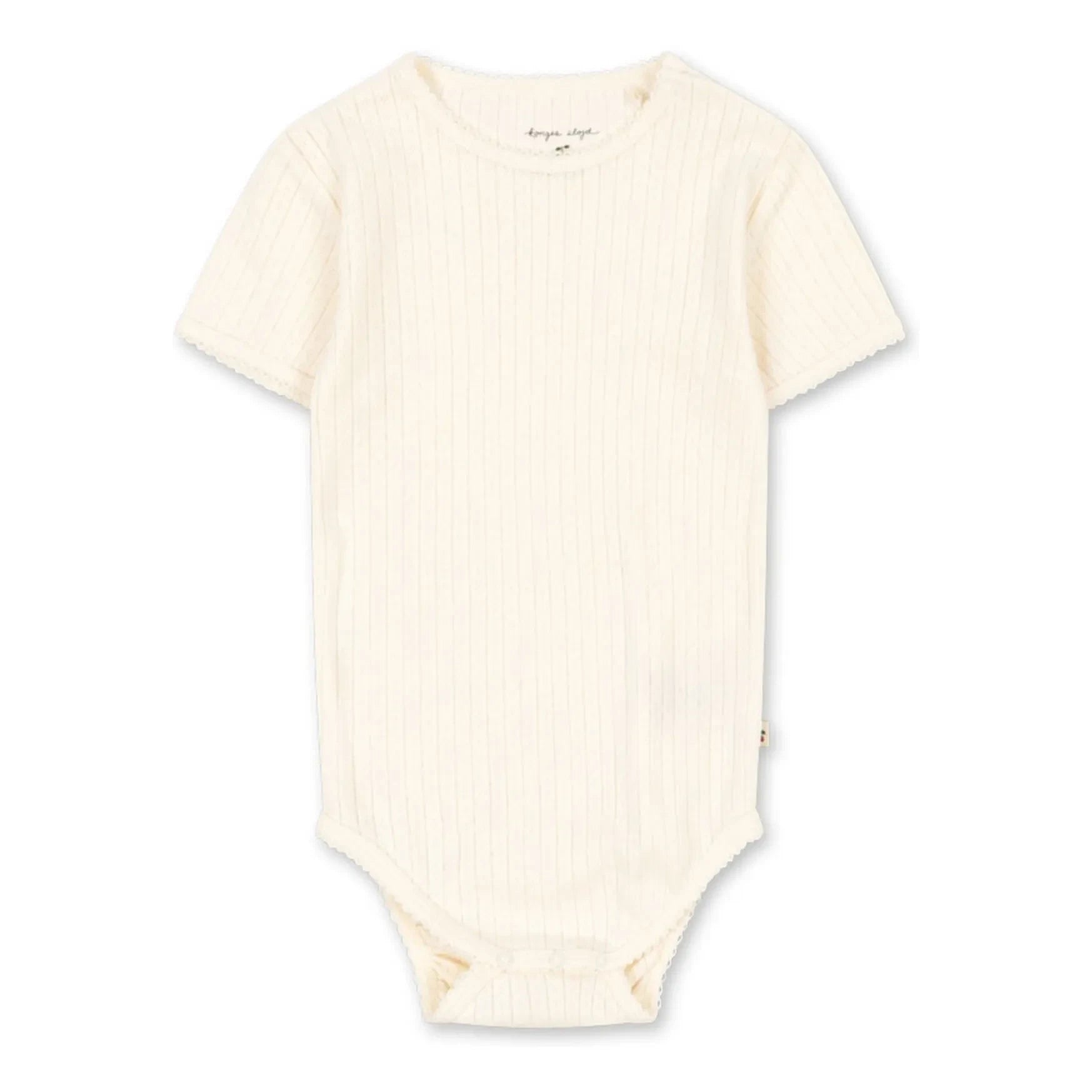 Konges Sløjd - Short Sleeve Body Minnie Organic Cotton | Ecru