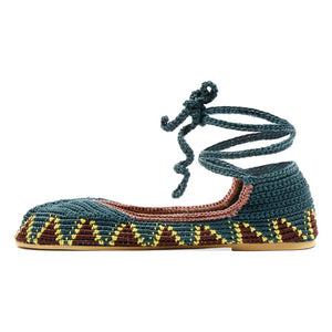 Kashura - High Seaweed Blue Loafers | Peacock Blue