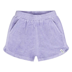 Tumble N'Dry - Camille Two organic cotton towel shorts | Lavender