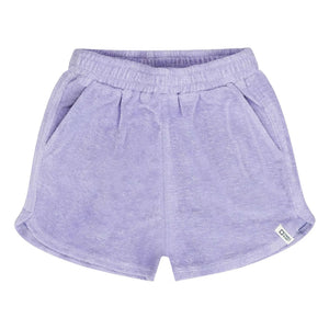 Tumble N'Dry - Camille Two organic cotton towel shorts | Lavender