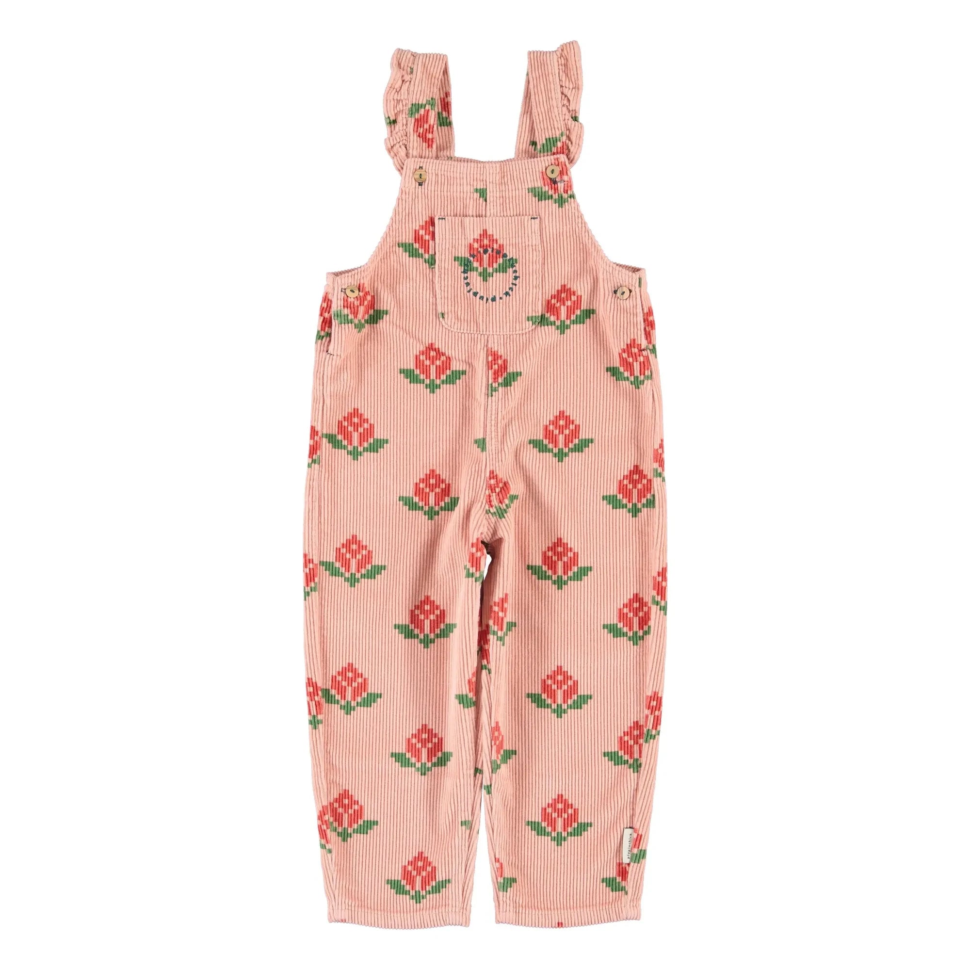 Piupiuchick - Organic Cotton Marigold Dungarees | Pink