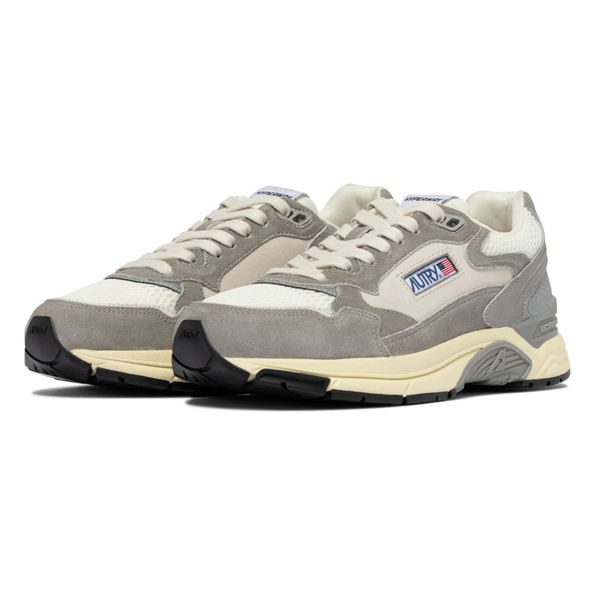 Autry - Hyperway Two-Tone Suede Sneakers | Gray