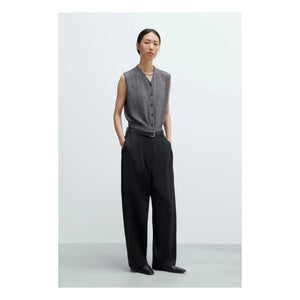 Cordera - Cotton Sleeveless Vest | Gray