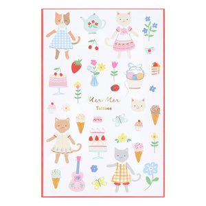 Meri Meri - Temporary Tattoos Cat Club