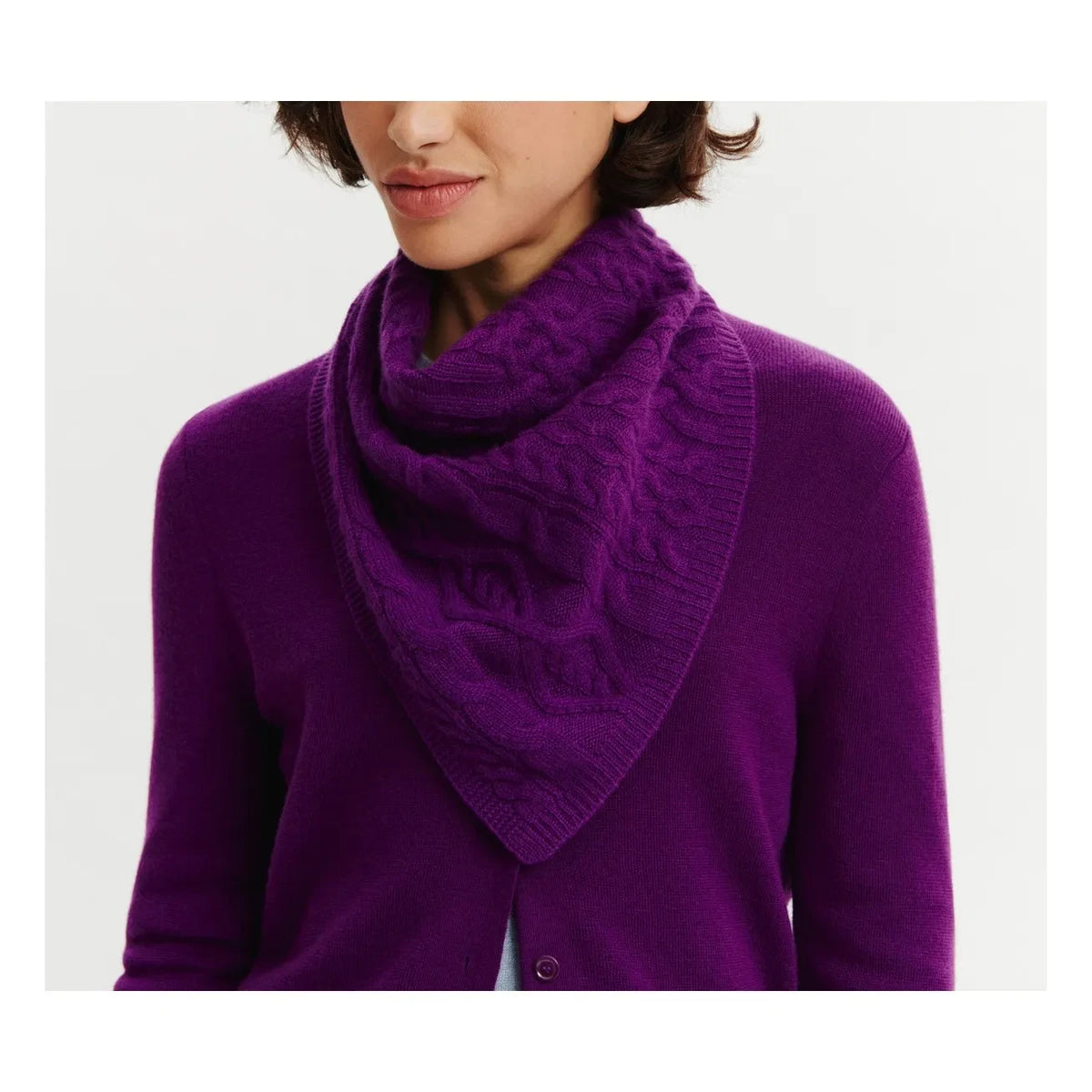 Bompard - Sacha Cashmere Triangle Shawl | Purple