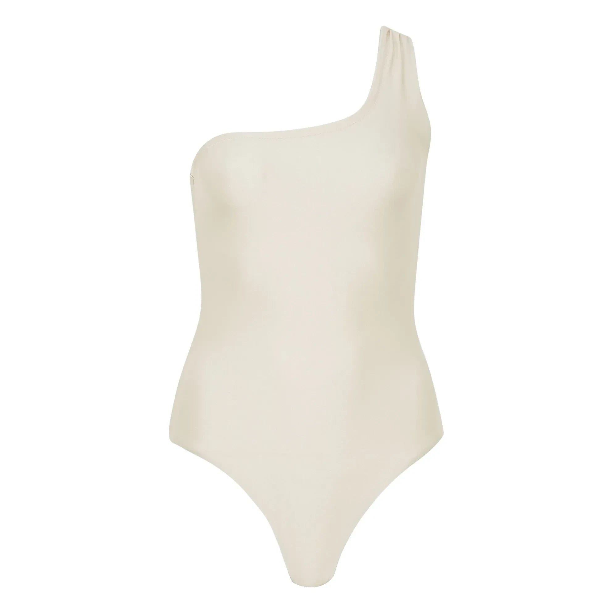 Alma Deia - Ava Asymmetric One-Piece Swimsuit | Ivory