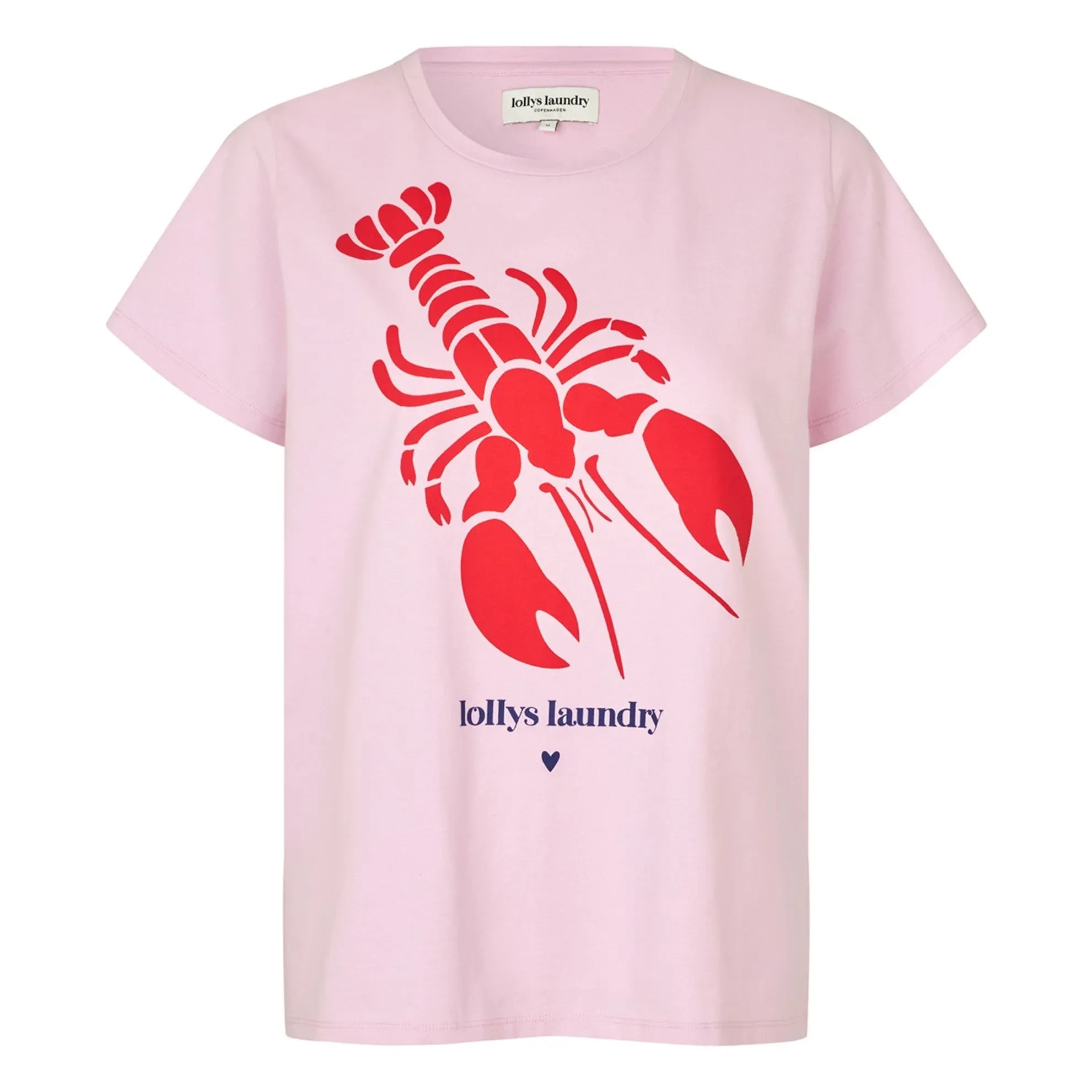 Lollys Laundry - Roma Lobster Cotton T-Shirt | Pink