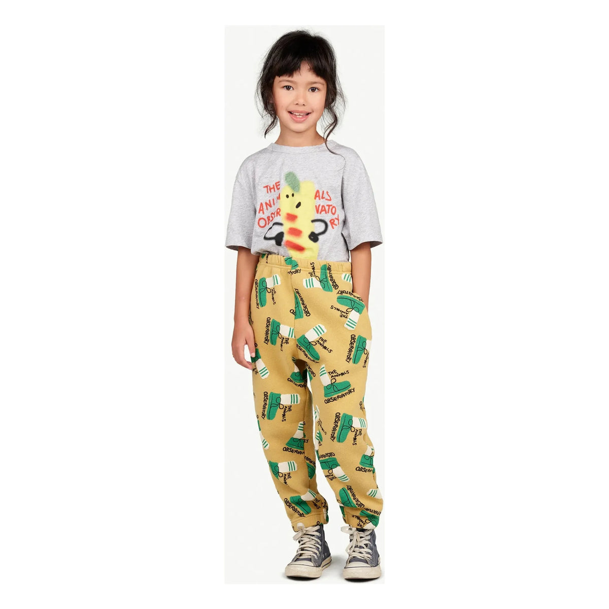 The Animals Observatory - Oversized Big Rooster T-shirt | Heather Grey