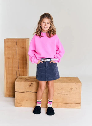 AO76 - Anka Mike Cotton Skirt | Black