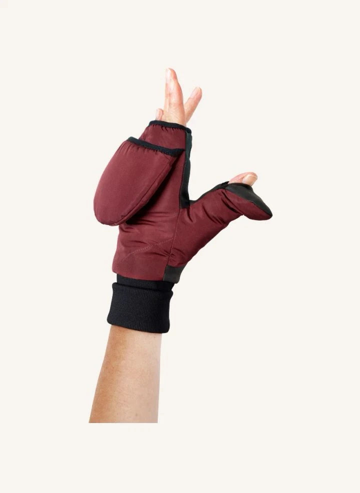 Fudoon - Convertible Gloves | Burgundy