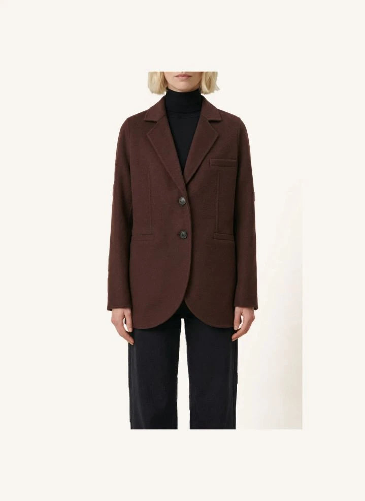 Vanessa Bruno - Marc Reversible Wool Jacket | Chocolate