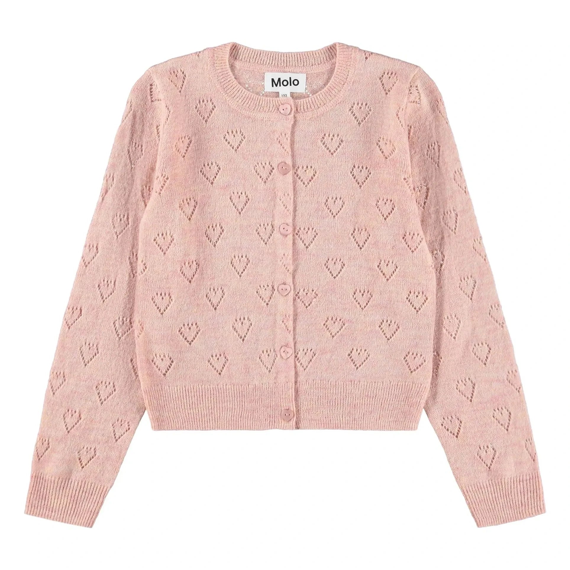 Molo - Gillian Hearts Vest | Powder pink