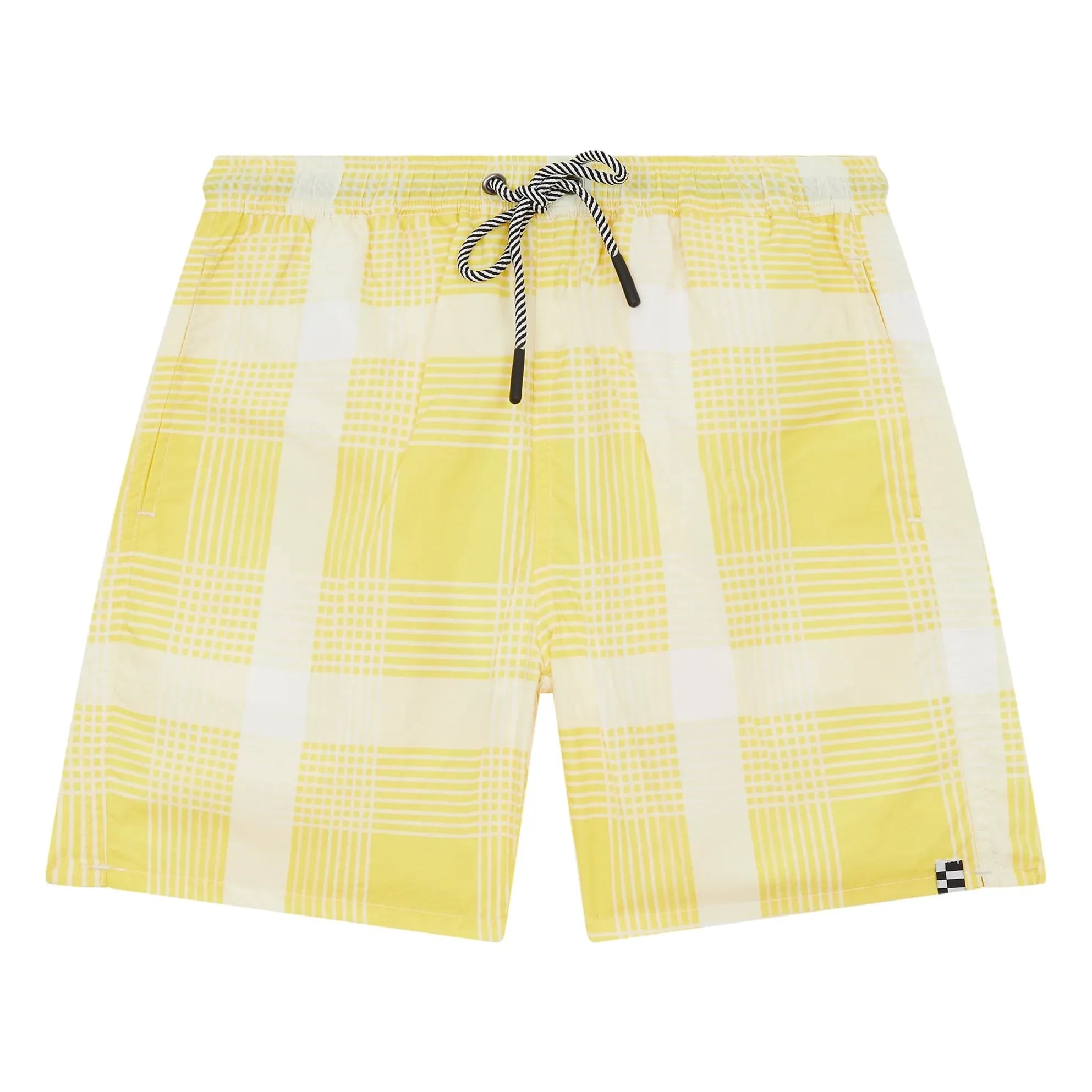 Finger in the Nose - Freeboy Carreaux Swimsuit | Light Yellow