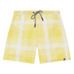 Finger in the Nose - Freeboy Carreaux Swimsuit | Light Yellow