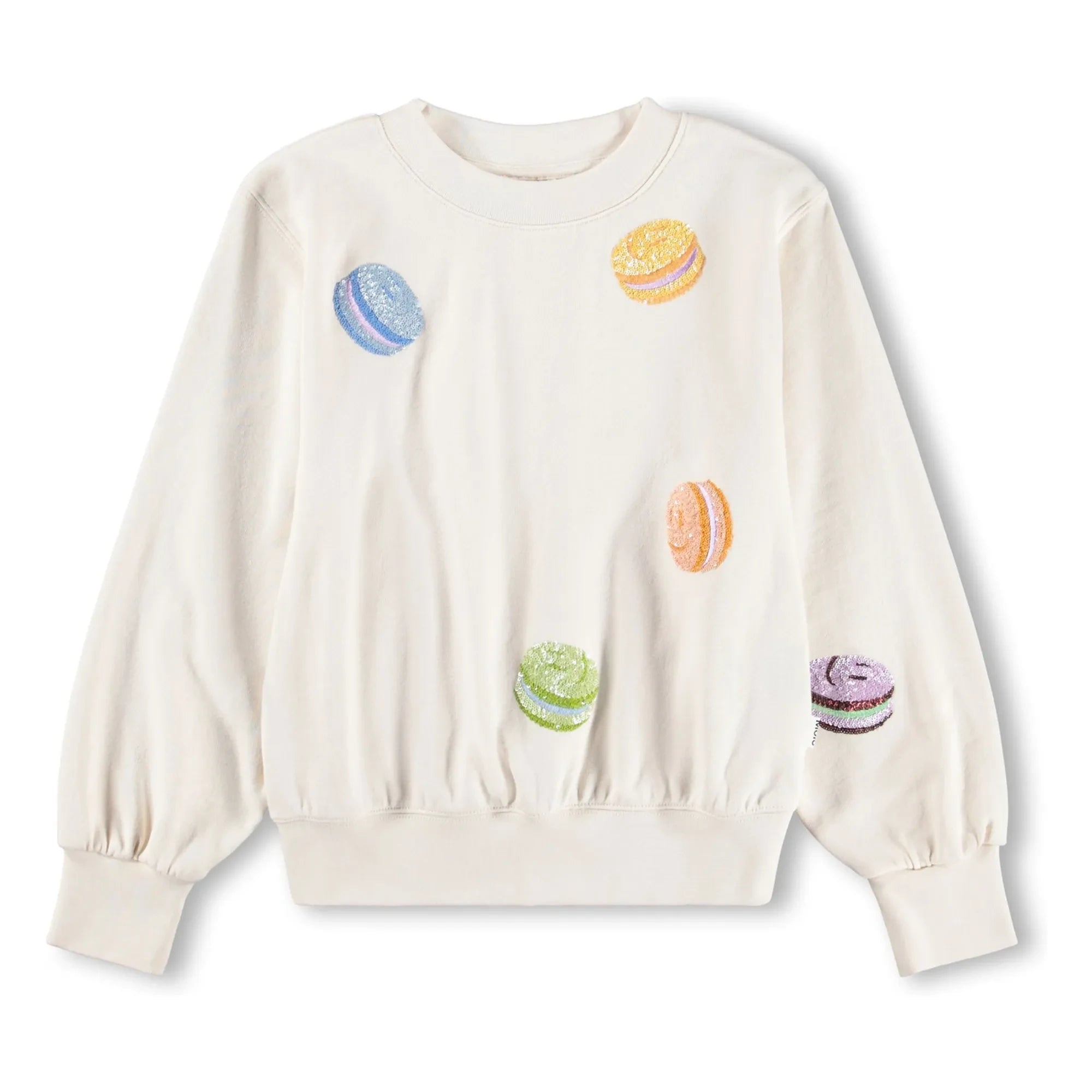 Molo - Sweat Marge Macarons Organic Cotton | White