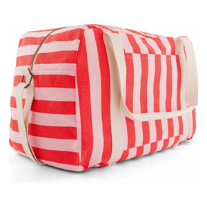 Rose in April - Raphaël striped diaper bag | Red