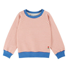 Emile et Ida - Striped sweatshirt in organic cotton | Red