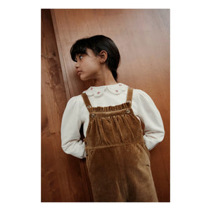 Emile et Ida - Claudine Yaka Sweatshirt Organik Pamuk | Krem
