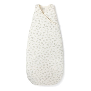 Babyshower - Olive Cotton Muslin Sleep Suit | Ivory