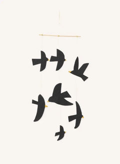 Muskhane - Felt Birdy Mobile | Black