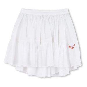 Zadig & Voltaire - Dobby Ruffled Skirt | White