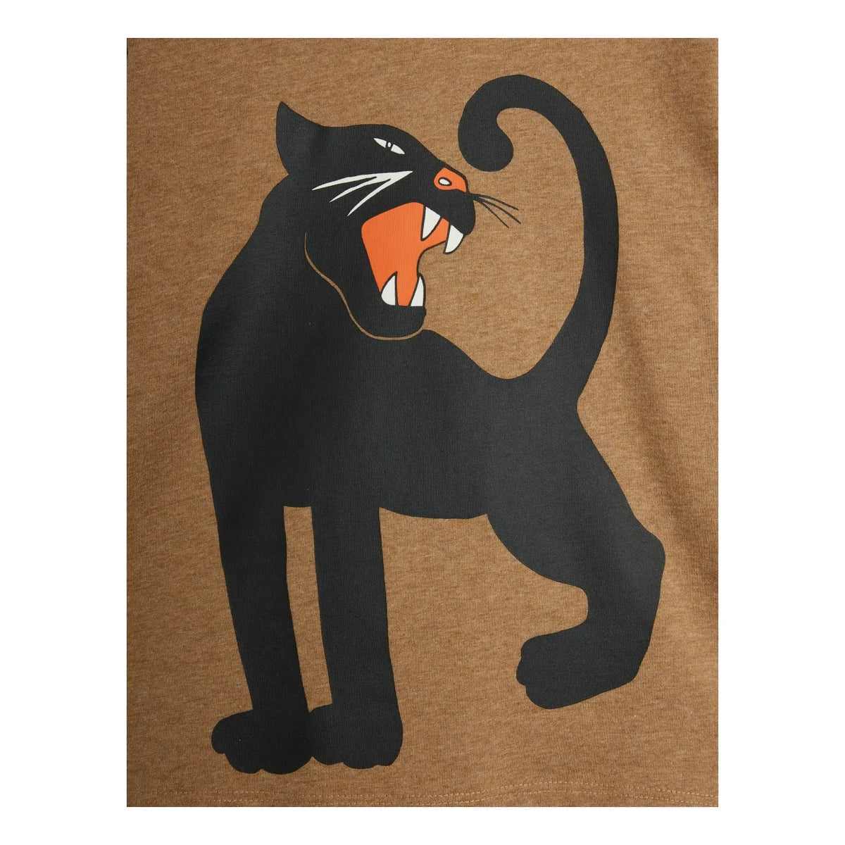 Mini Rodini - Panther organic cotton T-shirt | Brown