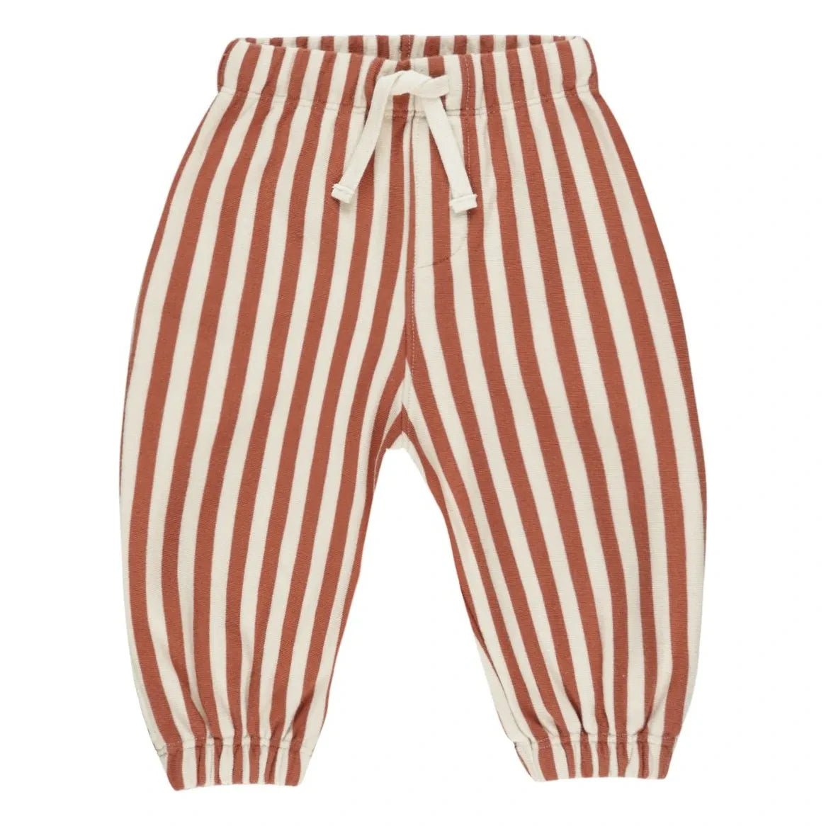 Rylee + Cru - Striped Jogger | Brick Red