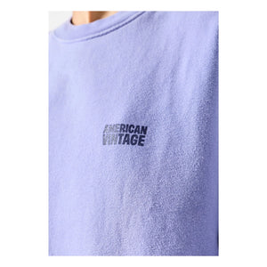 American Vintage - Plizzy Cotton Sweatshirt | Lavender
