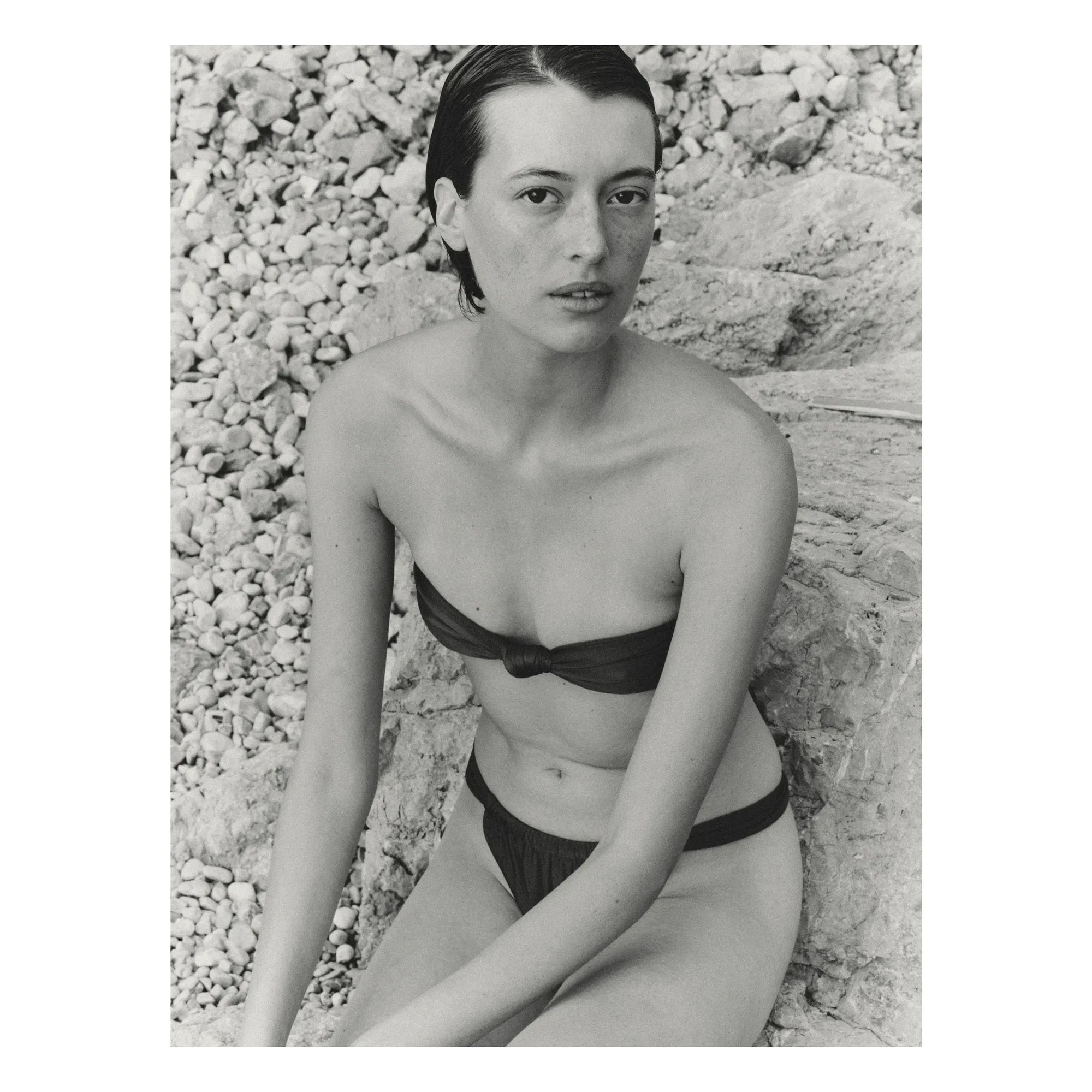 Vanessa Sposi - Le Bandeau Knot Swimsuit Top | Chocolate