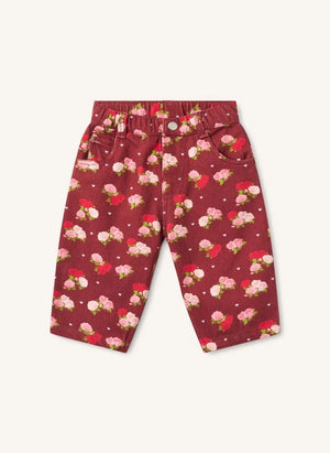 Flöss - Riley Floral Jeans | Burgundy