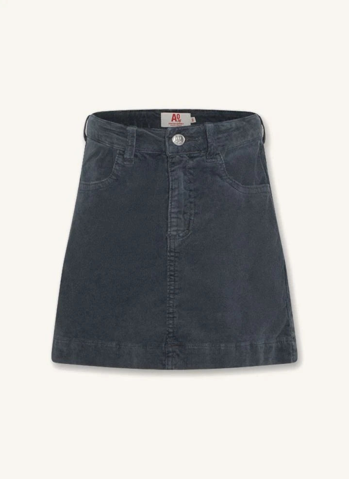 AO76 - Anka Mike Cotton Skirt | Black